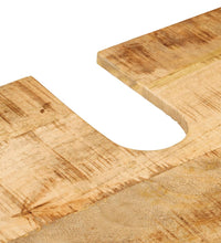2-tlg. Badmöbel-Set Eisen und Massivholz Mango