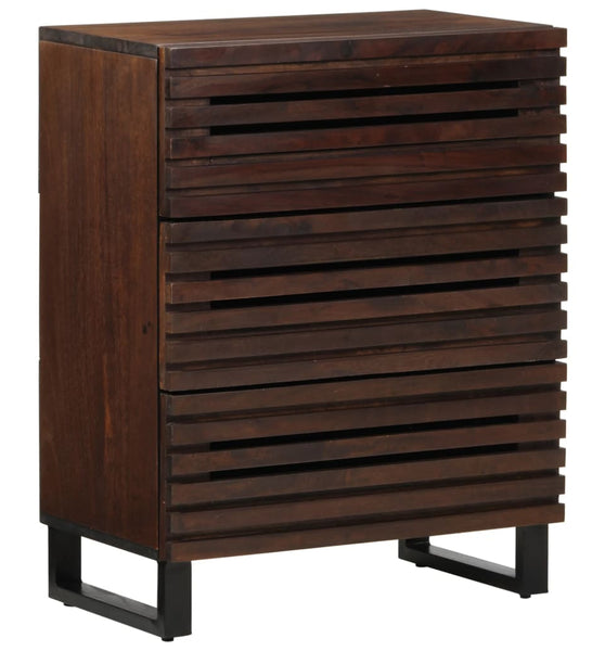 Sideboard 2 Stk. 60x34x75 cm Massivholz Mango