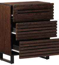 Sideboard 2 Stk. 60x34x75 cm Massivholz Mango