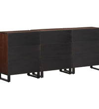 Sideboard 3 Stk. 60x34x75 cm Massivholz Mango