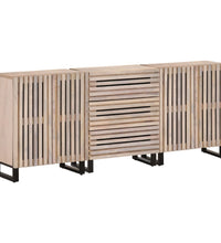 Sideboard 3 Stk. 60x34x75 cm Massivholz Mango
