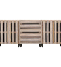 Sideboard 3 Stk. 60x34x75 cm Massivholz Mango