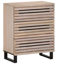 Sideboard 3 Stk. 60x34x75 cm Massivholz Mango