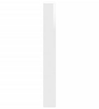 Schuhschrank mit Spiegel 4 Fächer Hochglanz-Weiß 63x17x134 cm