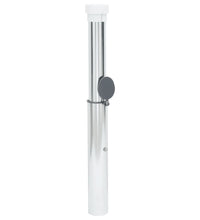 Bodenhülse für Sonnenschirm mit 40-50 mm Mast Silbern Aluminum