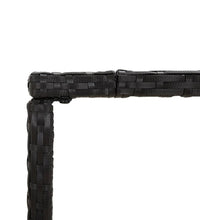 9-tlg. Gartenbar-Set mit Kissen Schwarz Poly Rattan
