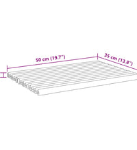 Badematten 2 Stk. 50x35 cm Bambus