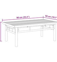 Couchtisch 90x50x35 cm Bambus