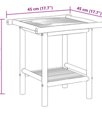 Couchtisch 45x45x45 cm Bambus