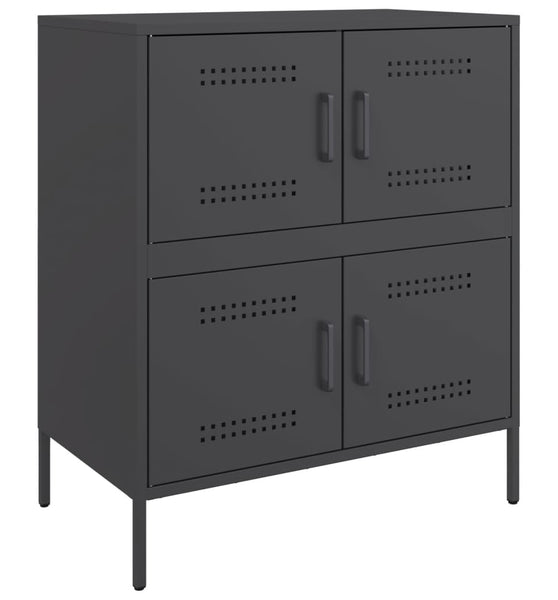 Sideboard Schwarz 68x39x79 cm Stahl