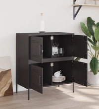 Sideboard Schwarz 68x39x79 cm Stahl