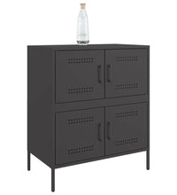 Sideboard Schwarz 68x39x79 cm Stahl