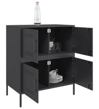 Sideboard Schwarz 68x39x79 cm Stahl