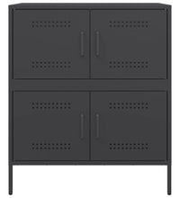 Sideboard Schwarz 68x39x79 cm Stahl