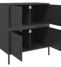 Sideboard Schwarz 68x39x79 cm Stahl