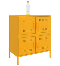 Sideboard Senfgelb 68x39x79 cm Stahl