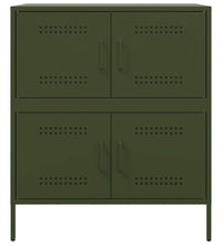 Sideboard Olivgrün 68x39x79 cm Stahl