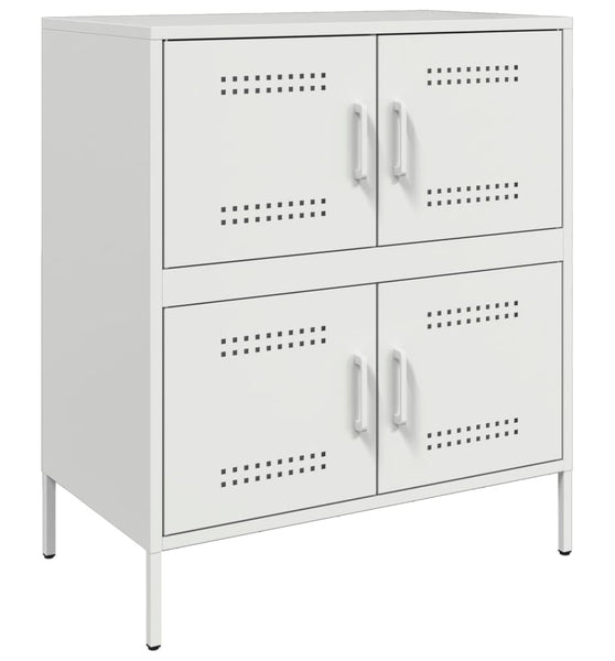 Sideboard Weiß 68x39x79 cm Stahl