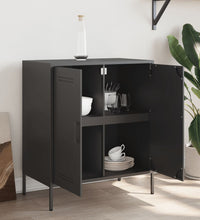 Sideboard Schwarz 68x39x79 cm Stahl