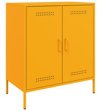 Sideboard Senfgelb 68x39x79 cm Stahl