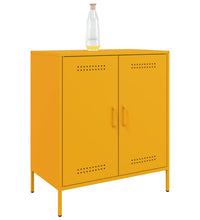 Sideboard Senfgelb 68x39x79 cm Stahl