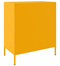 Sideboard Senfgelb 68x39x79 cm Stahl