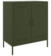 Sideboard Olivgrün 68x39x79 cm Stahl