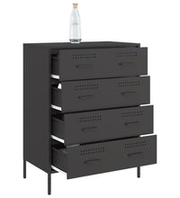 Sideboard Schwarz 68x39x89 cm Stahl