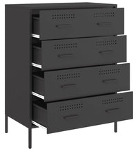 Sideboard Schwarz 68x39x89 cm Stahl