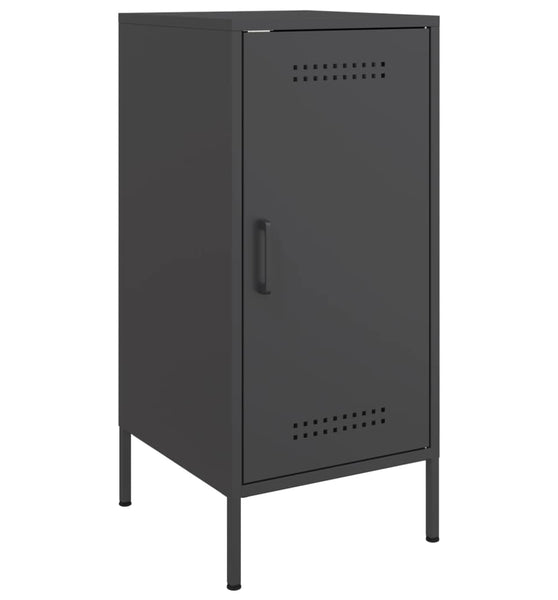 Sideboard Schwarz 36x39x79 cm Kaltgewalzter Stahl