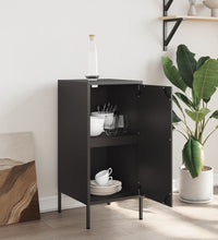 Sideboard Schwarz 36x39x79 cm Kaltgewalzter Stahl