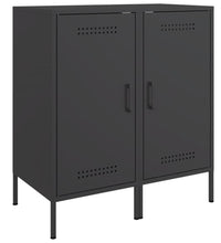 Sideboards 2 Stk. Schwarz 36x39x79 cm Stahl