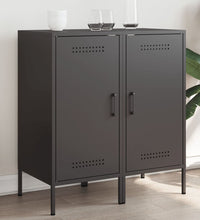 Sideboards 2 Stk. Schwarz 36x39x79 cm Stahl