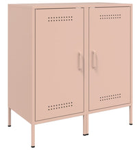 Sideboards 2 Stk. Rosa 36x39x79 cm Stahl