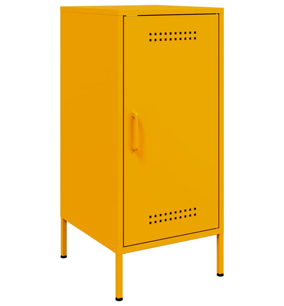 Sideboard Senfgelb 36x39x79 cm Kaltgewalzter Stahl