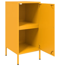 Sideboards 2 Stk. Senfgelb 36x39x79 cm Stahl