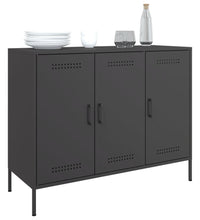 Sideboard Schwarz 100,5x39x79 cm Stahl