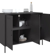 Sideboard Schwarz 100,5x39x79 cm Stahl