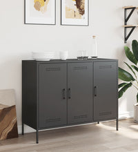 Sideboard Schwarz 100,5x39x79 cm Stahl