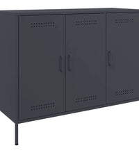 Sideboard Anthrazit 100,5x39x79 cm Kaltgewalzter Stahl