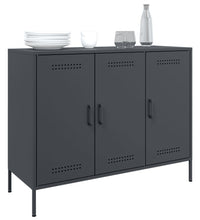 Sideboard Anthrazit 100,5x39x79 cm Kaltgewalzter Stahl