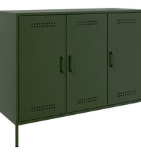 Sideboard Olivgrün 100,5x39x79 cm Stahl