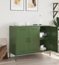 Sideboard Olivgrün 100,5x39x79 cm Stahl