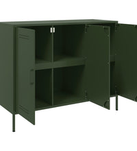 Sideboard Olivgrün 100,5x39x79 cm Stahl