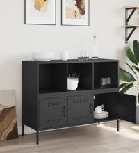 Sideboard Schwarz 100,5x39x79 cm Stahl