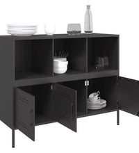 Sideboard Schwarz 100,5x39x79 cm Stahl