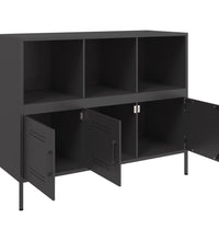 Sideboard Schwarz 100,5x39x79 cm Stahl