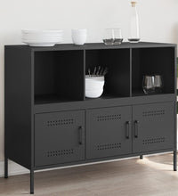 Sideboard Schwarz 100,5x39x79 cm Stahl