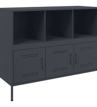 Sideboard Anthrazit 100,5x39x79 cm Kaltgewalzter Stahl