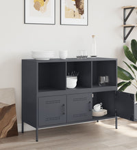 Sideboard Anthrazit 100,5x39x79 cm Kaltgewalzter Stahl